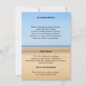 Details zur Hochzeit in Urlaubsort Einladung (Vorderseite)