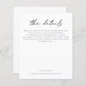 Details zur Hochzeit - Informelle Skriptumgebung (Vorne/Hinten)