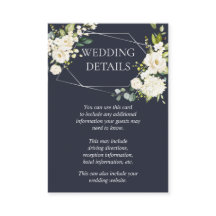 Details zur Hochzeit mit Silbergeometrie, blau-wei