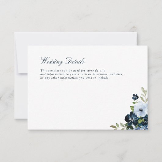 Details zur Hochzeit: RSVP Karte (Vorderseite)