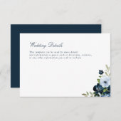 Details zur Hochzeit: RSVP Karte (Vorne/Hinten)