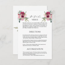 Details zur Hochzeit von Burgund & Blush