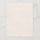 Details zur Hochzeit von eleganten Skriptgästen Begleitkarte (Rückseite)