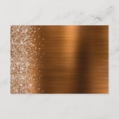 Details zur Hochzeit von gebürstetem Metall in Ora Begleitkarte (Rückseite)