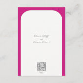 Details zur Hochzeit von hellrosa Peony Begleitkarte (Rückseite)