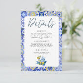 Details zur Hochzeit von Lemon Begleitkarte (Stehend Vorderseite)