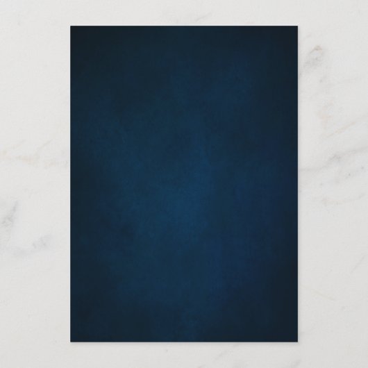 Details zur Hochzeit von Navy Blue Blush Pink Rose Begleitkarte (Rückseite)