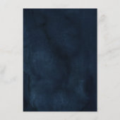 Details zur Hochzeit von Navy Blue Blush Pink Rose Begleitkarte (Rückseite)