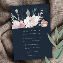 Details zur Hochzeit von Navy Blush Watercolor