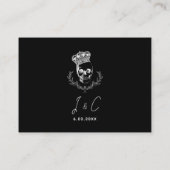 Details zur Hochzeit von Royal Skull Begleitkarte (Rückseite)