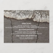 Details zur Hochzeit von Rustikalem Holz Begleitkarte (Vorderseite)