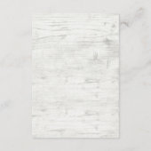 Details zur Hochzeit von rustikalem Land Begleitkarte (Rückseite)