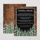 Details zur Hochzeit von Schwarzwald & Forest Coun Begleitkarte (Vorne/Hinten)