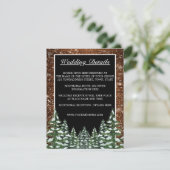 Details zur Hochzeit von Schwarzwald & Forest Coun Begleitkarte (Stehend Vorderseite)