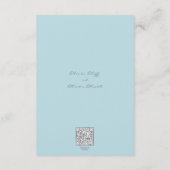 Details zur Hochzeit von Soft Blue Orchid Begleitkarte (Rückseite)