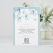 Details zur Hochzeit von Soft Blue Orchid Begleitkarte (Stehend Vorderseite)
