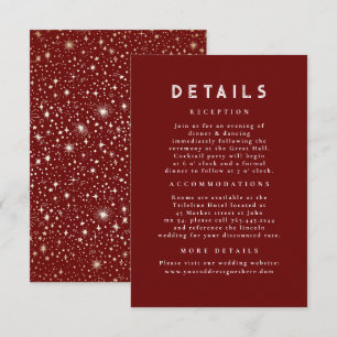 Details zur Hochzeit von Starry Night Celestial Re Begleitkarte
