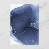 Details zur Hochzeit von Tintenflüssen Blue ID762 Begleitkarte (Rückseite)