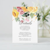 Details zur Hochzeit von Wasserfarben Einladung (Stehend Vorderseite)