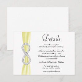 Details zur Hochzeit von Yellow Ribbon Diamond Begleitkarte