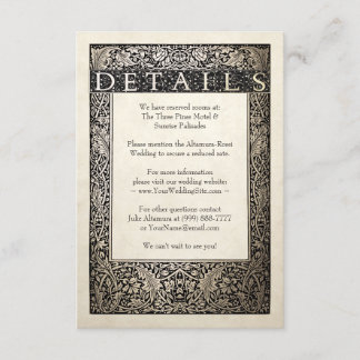 Details zur Hochzeitkarte | Champagne Ivy Collecti Begleitkarte