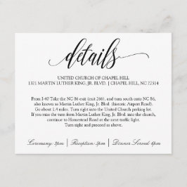 Details zur Hochzeitkarte | Luxe Calligraphie (sch Begleitkarte