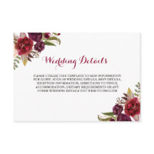 Details zur Hochzeitsempfehlung mit Rotem Burgund