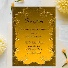 Details zur Hochzeitsempfehlung von Gilded Grandeu Begleitkarte