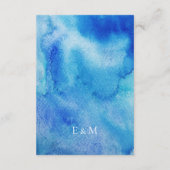 Details zur Hochzeitsfeier Begleitkarte (Rückseite)