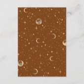 Details zur Hochzeitsfeier der Starry Night Begleitkarte (Rückseite)