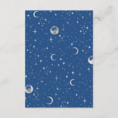 Details zur Hochzeitsfeier der Starry Night Begleitkarte (Rückseite)