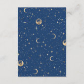 Details zur Hochzeitsfeier der Starry Night Begleitkarte (Rückseite)