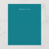 Details zur Hochzeitsfeier im Beach Ocean im BUDGE (Rückseite)