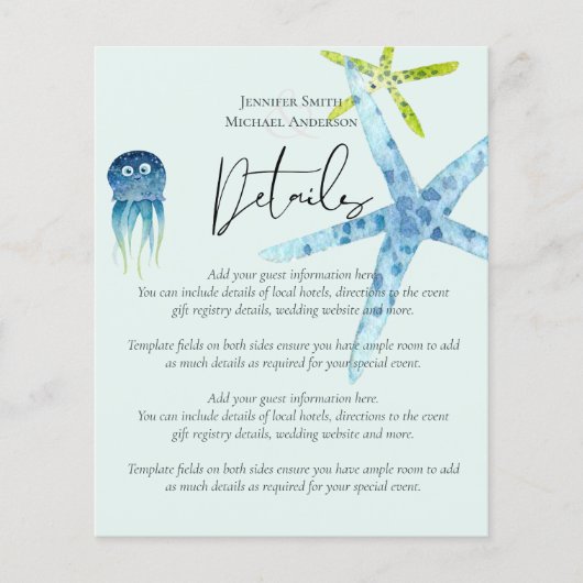 Details zur Hochzeitsfeier im Beach Ocean im BUDGE (Vorderseite)