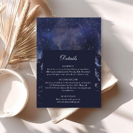 Details zur Hochzeitskarte für die Starry Night Fo Einladung