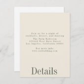 Details zur Hochzeitskarte für Industriesommer Einladung (Vorne/Hinten)