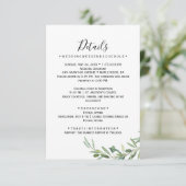 Details zur Hochzeitskarte für Olivenzweige Begleitkarte (Stehend Vorderseite)