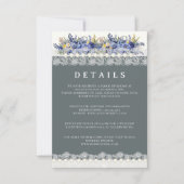 Details zur Hochzeitskarte für Spitzen und Perlen Einladung (Vorderseite)