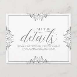 Details zur Hochzeitskarte / Info-Karte | Nadine ( Begleitkarte