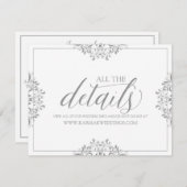 Details zur Hochzeitskarte / Info-Karte | Nadine ( Begleitkarte (Vorne/Hinten)