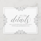 Details zur Hochzeitskarte / Info-Karte | Nadine ( Begleitkarte (Vorderseite)