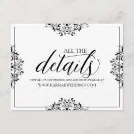 Details zur Hochzeitskarte / Info-Karte | Nadine ( Begleitkarte