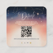 Details zur Hochzeitskarte Sunset to Moonrise Begleitkarte (Vorderseite)