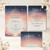 Details zur Hochzeitskarte Sunset to Moonrise Einladung