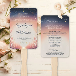 Details zur Hochzeitskarte Sunset to Moonrise Fächer