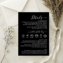 Details zur Hochzeitsstimmung Begleitkarte