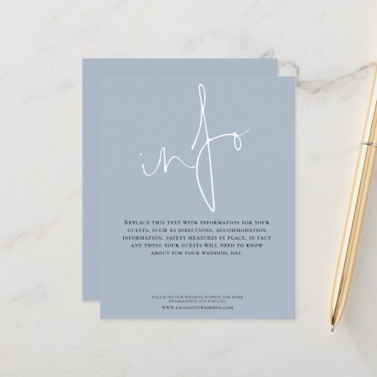 Details zur Hochzeitsstimmung im Budget (Vorderseite/Rückseite Beispiel)