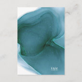 Details zur Hochzeitsstimmung im Tintenstrahl Aqua Begleitkarte (Rückseite)