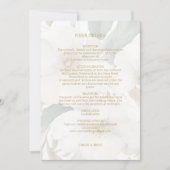 Details zur Hochzeitsstimmung in Blumenblättern Einladung (Vorderseite)