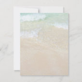 Details zur Hochzeitsszene in Starfish Beach Einladung (Rückseite)